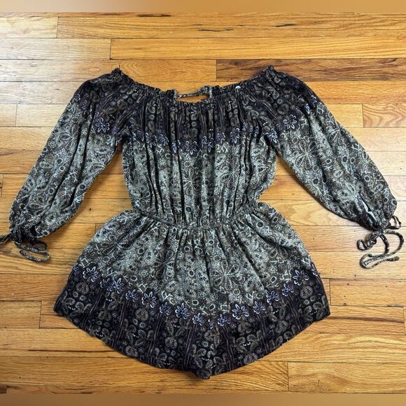 Free People So Devine Off the Shoulder Romper PS - Picture 3 of 10